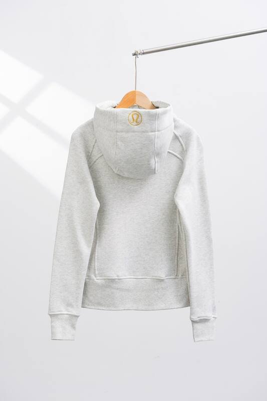 Lululemon Scuba jaqueta lounge cinza claro