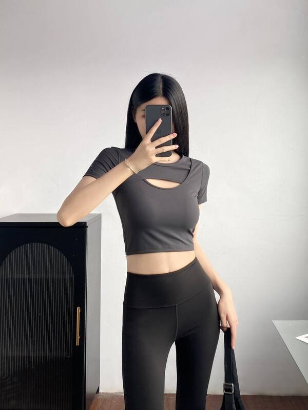 Camiseta Lululemon todos los dias gris oscuro