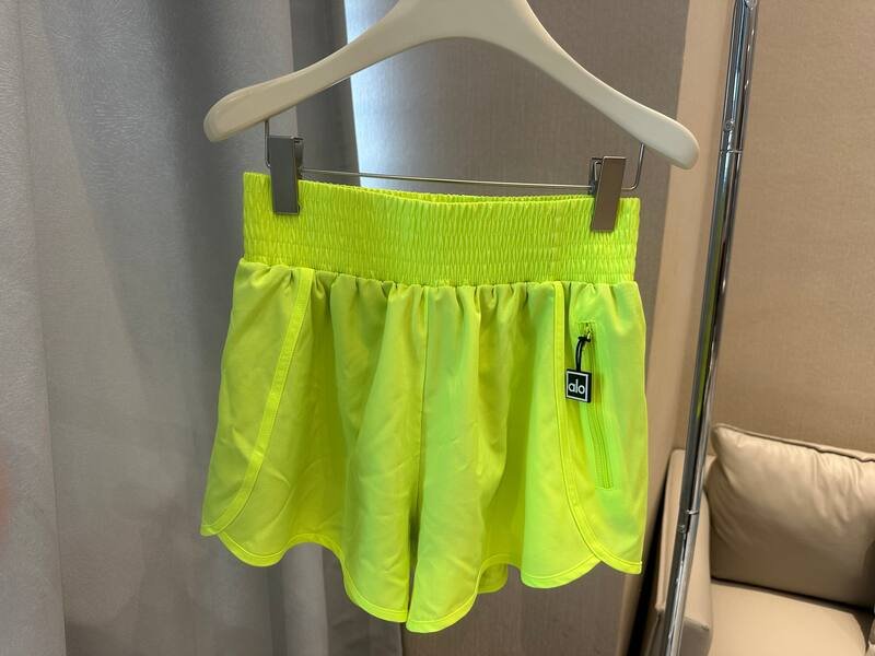Short Alo run jaune fluo