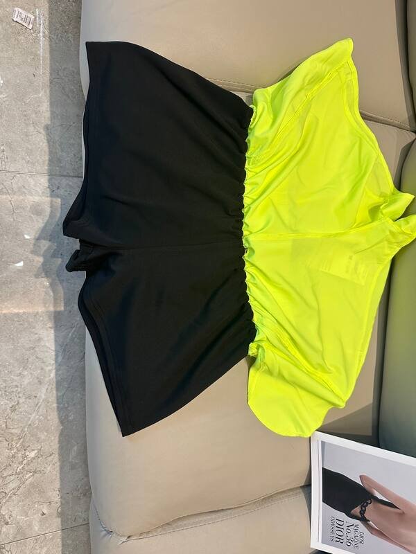 Short Alo run jaune fluo