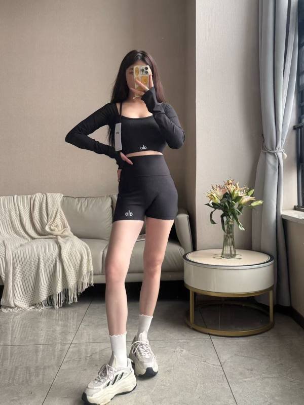 Pantaloncini yoga Alo neri