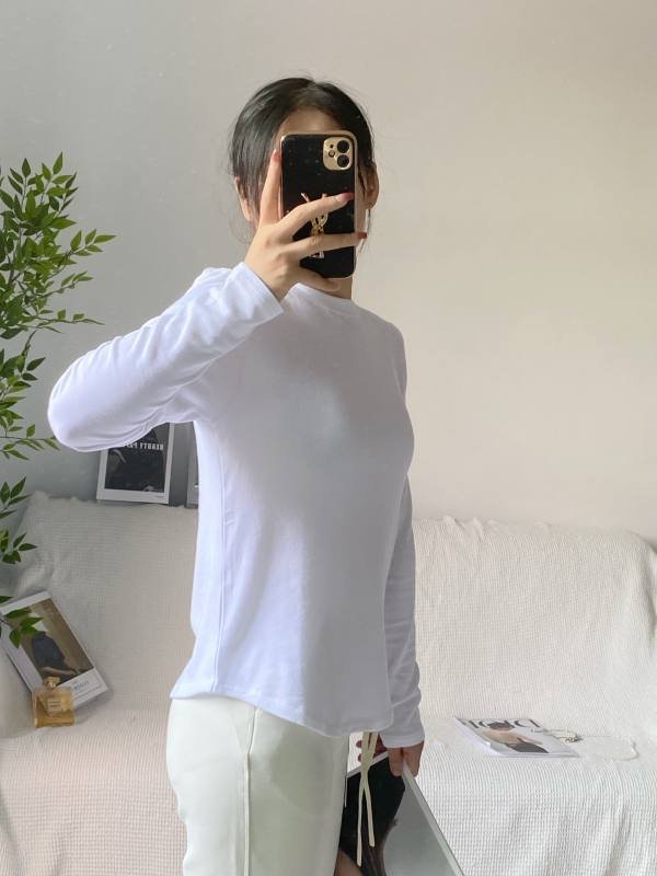Lululemon manica lunga bianca da tutti i giorni