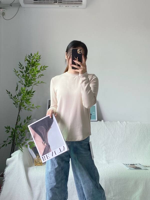 Lululemon creme diario de manga comprida