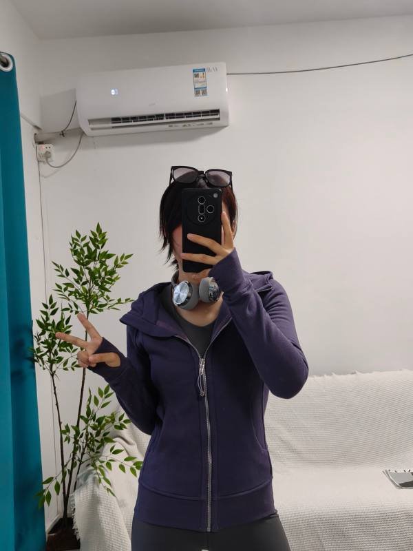 Lululemon jaqueta lounge roxo crepusculo