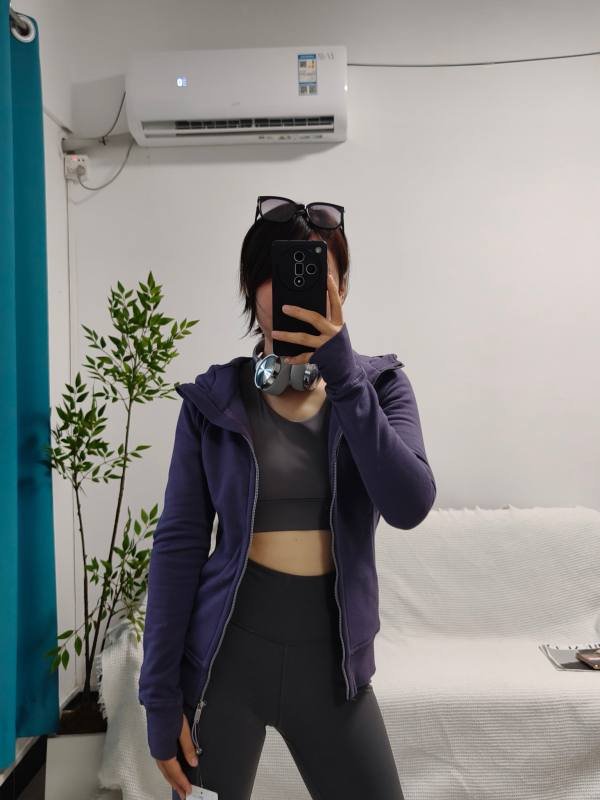 Lululemon jaqueta lounge roxo crepusculo