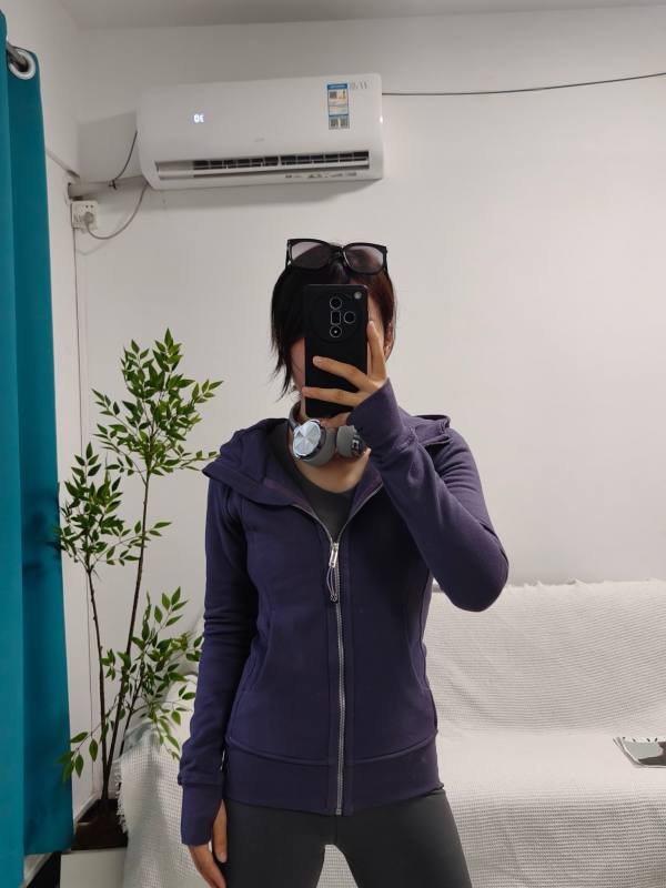 Lululemon jaqueta lounge roxo crepusculo