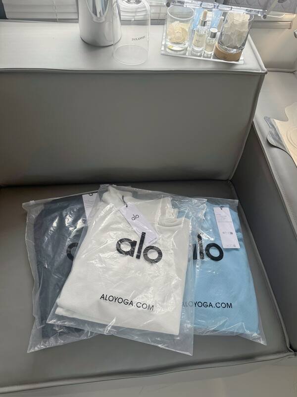Alo lounge a maniche lunghe bianco