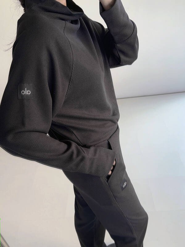 Alo Manica lunga Alo Waffle Weekend Escape Mock Neck