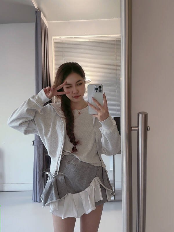 Lululemon veste lounge gris clair