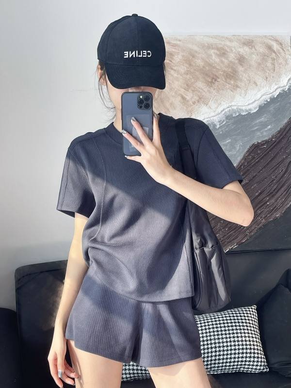 Lululemon Softstreme camiseta lounge cinza escuro