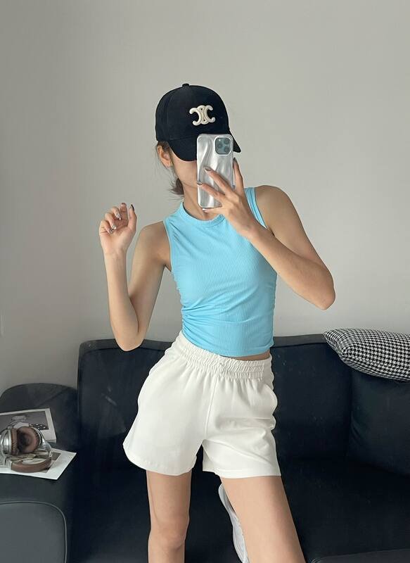 Canotta Lululemon yoga azzurra