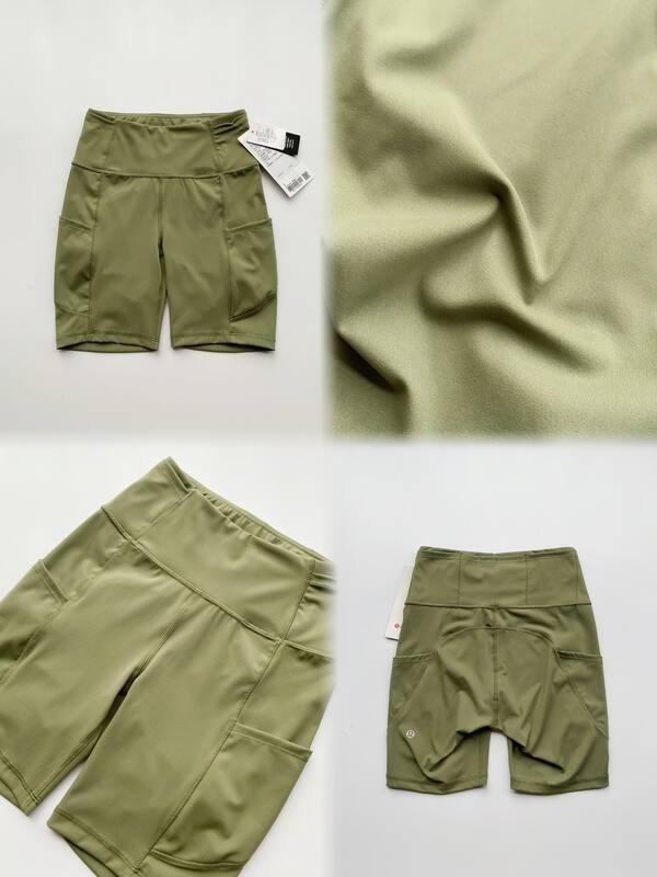 I pantaloncini Lululemon Fast and Free sono verde oliva
