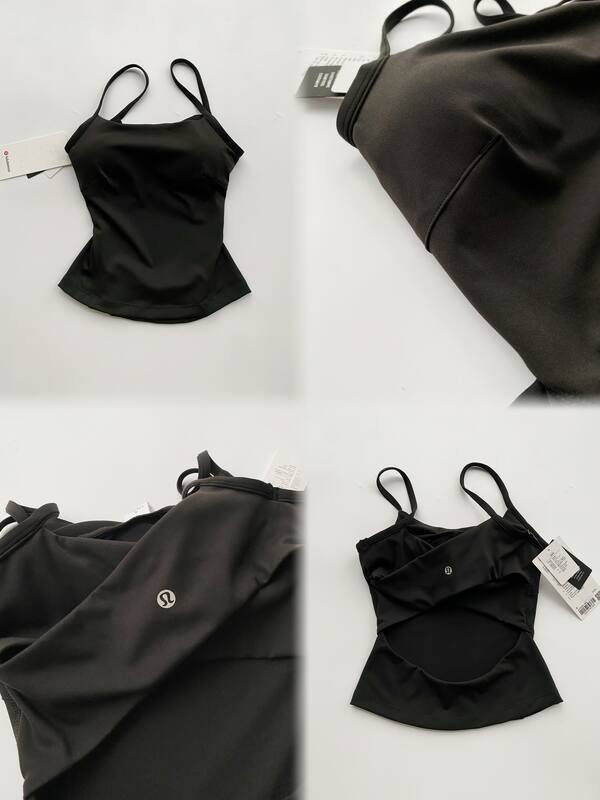 Lululemon Cross-Back Nulu tank yoga preto