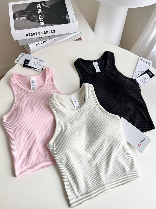 Lululemon Ebb to Street canotta yoga bianca