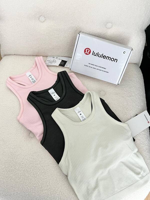Lululemon Ebb to Street canotta yoga bianca
