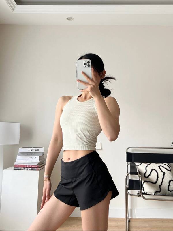 Lululemon Ebb to Street tank studio cream