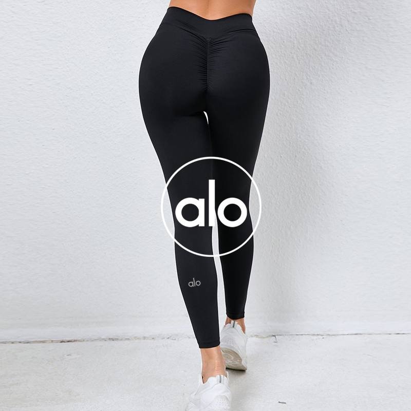 Alo legging training bleu rose vert