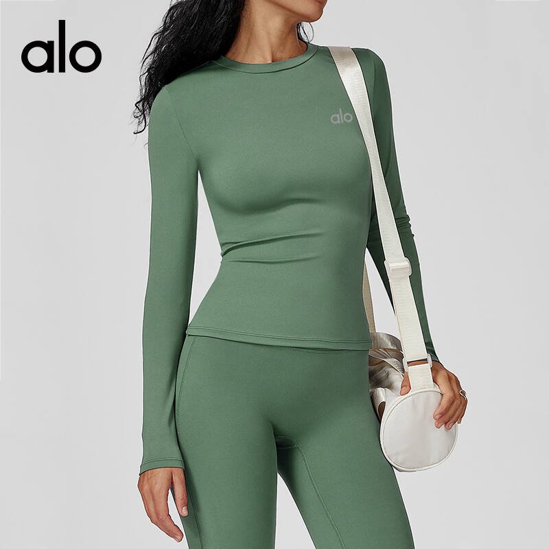 Alo long sleeve yoga navy