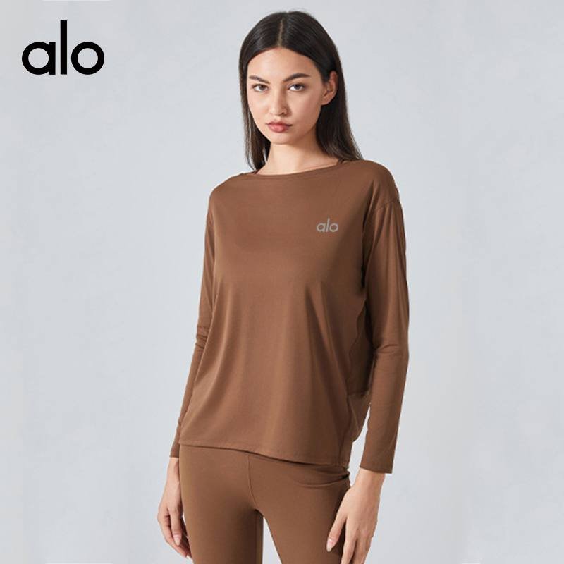 Alo long sleeve lounge green