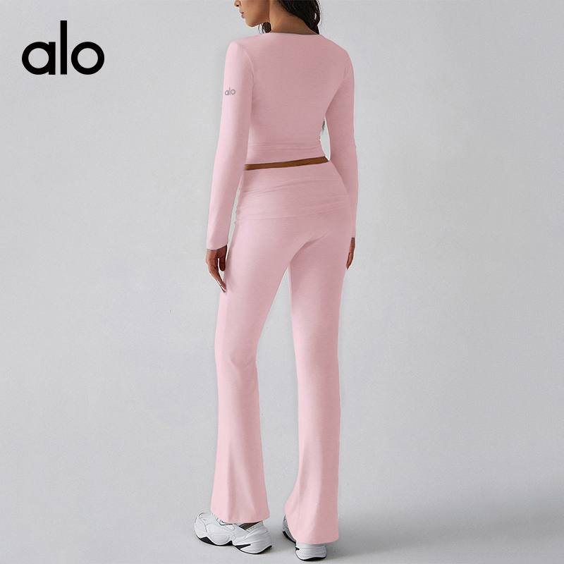 Alo rosa da tutti i giorni a maniche lunghe