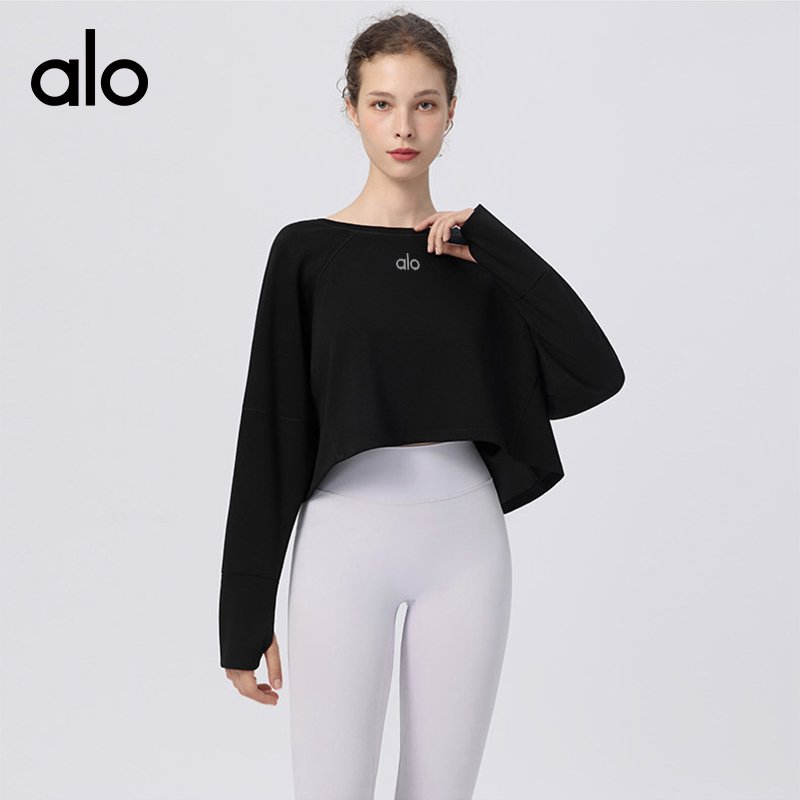 Alo long sleeve everyday brown mint green light gray