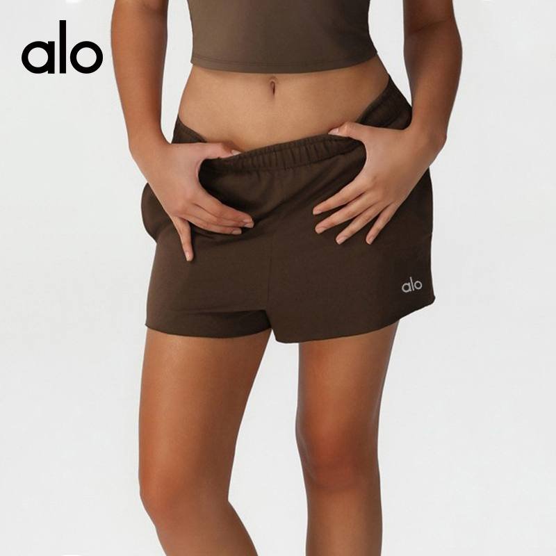 Alo shorts lounge marron