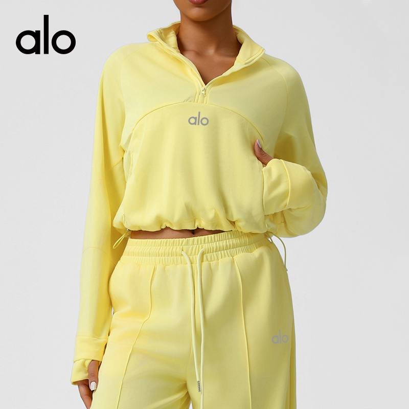 Alo long sleeve lounge yellow