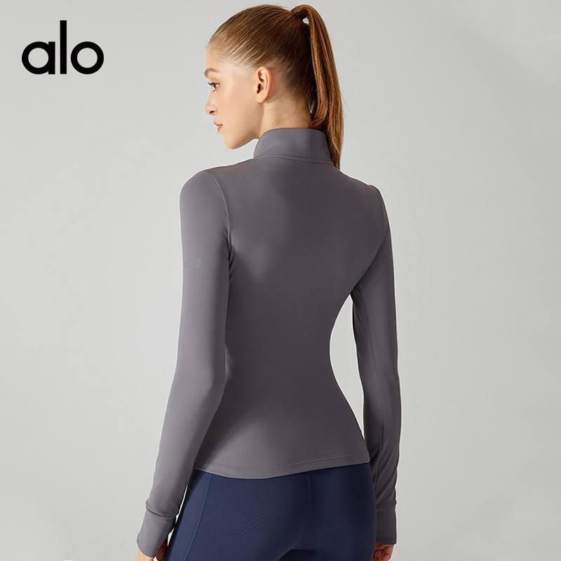 Alo long sleeve yoga tan