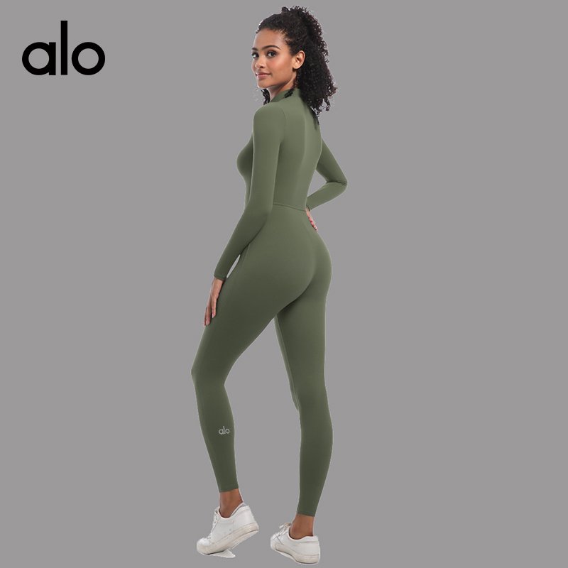 Alo set yoga brown
