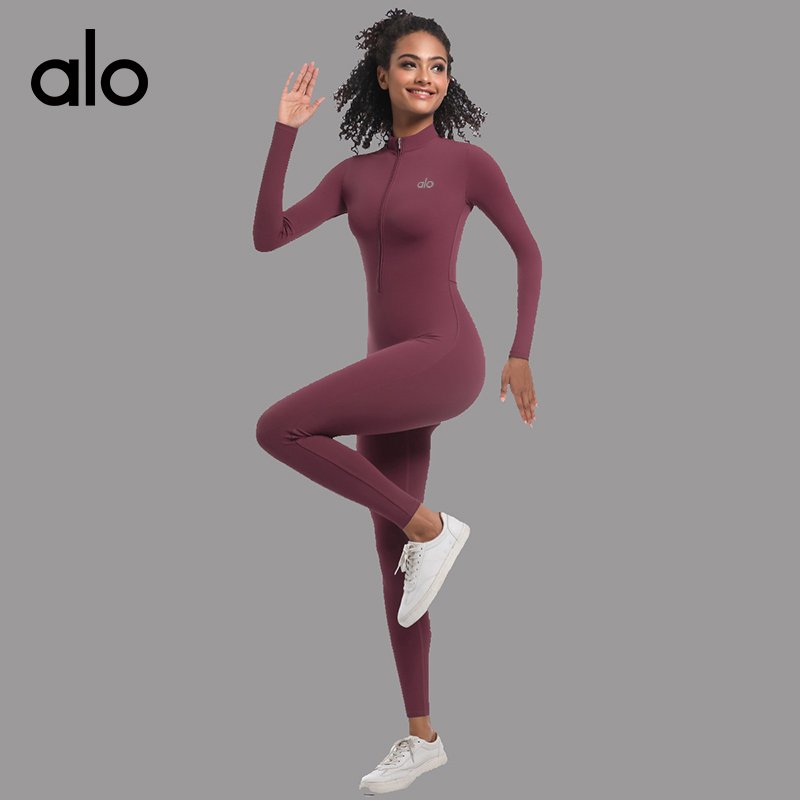 Alo set yoga brown