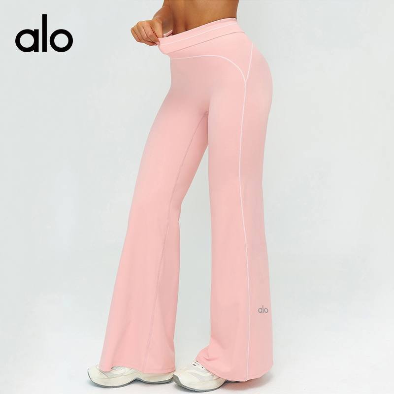 Leggings yoga Alo bordeaux e rosa