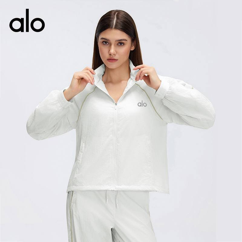 Chaqueta Alo todos los dias blanco lavanda