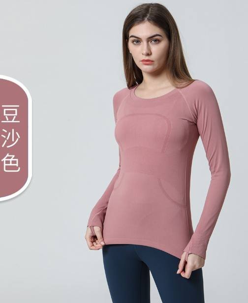Lululemon run manga larga negro
