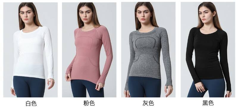 Lululemon run manga larga negro