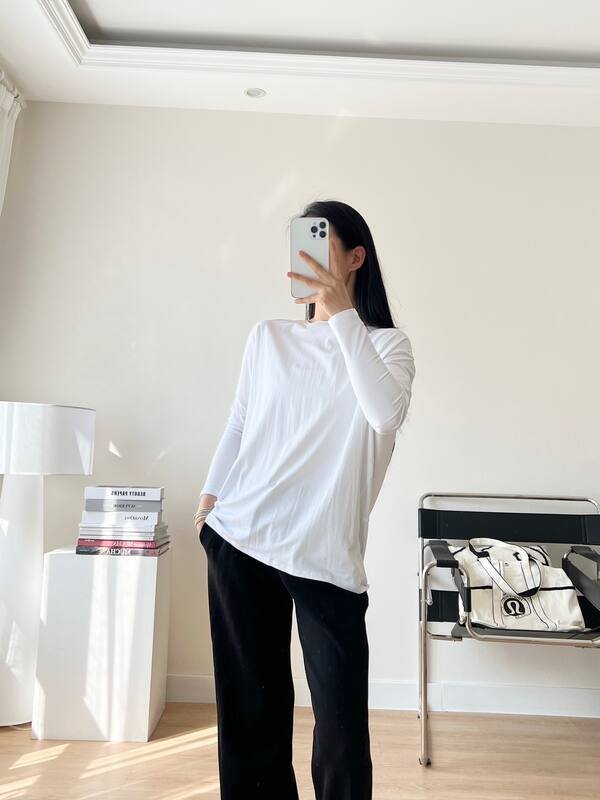 Lulu Manica lunga Lululemon Back In Action T