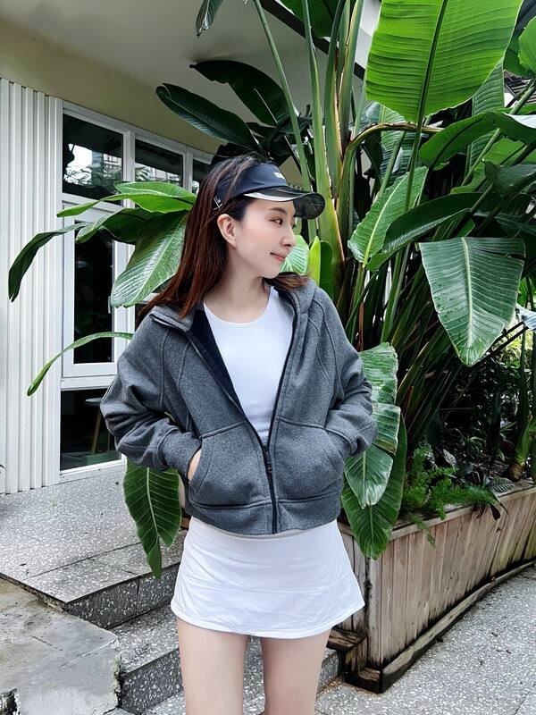 Lululemon Giacca scuba lounge grigio scuro