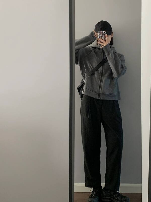 Lululemon Giacca scuba lounge grigio scuro