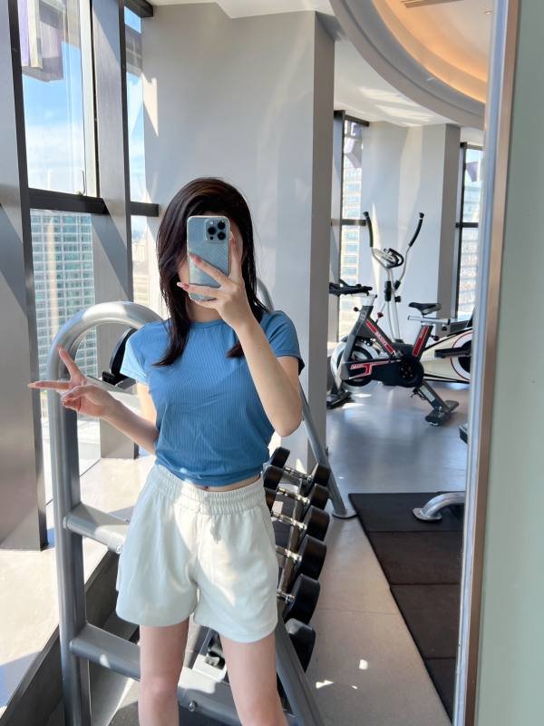 Pantaloncini Lululemon Softstreme lounge bianchi