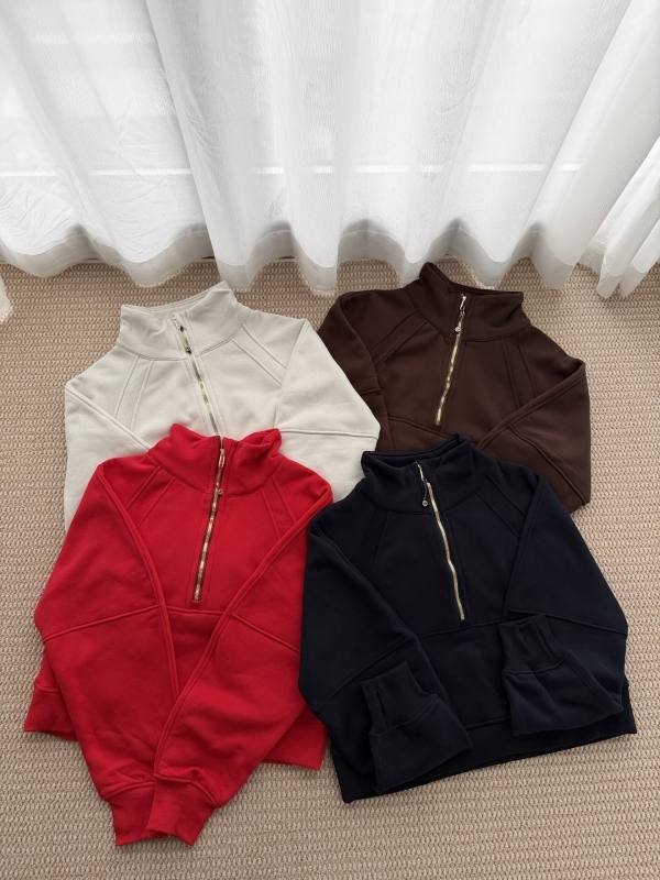 Felpa con collo alto e mezza zip Lulu Jacket