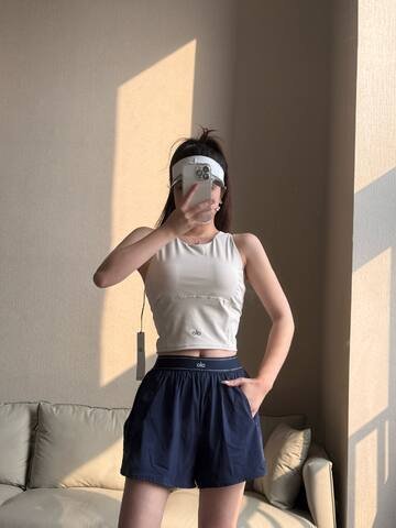Alo set training white and navy