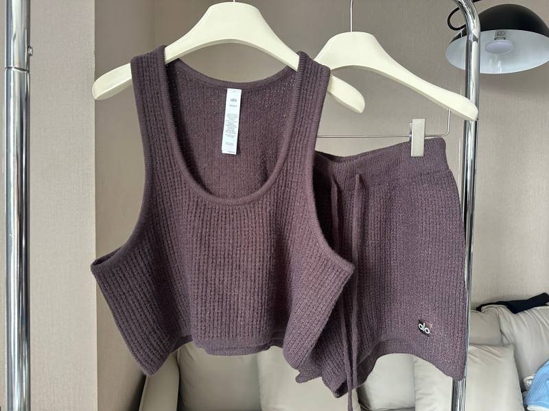 Alo short lounge marron