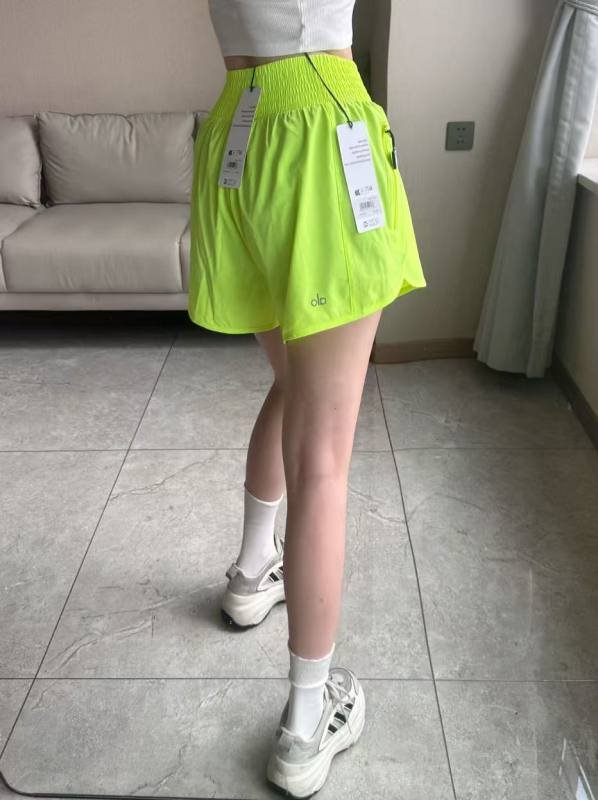 Short Alo run jaune fluo
