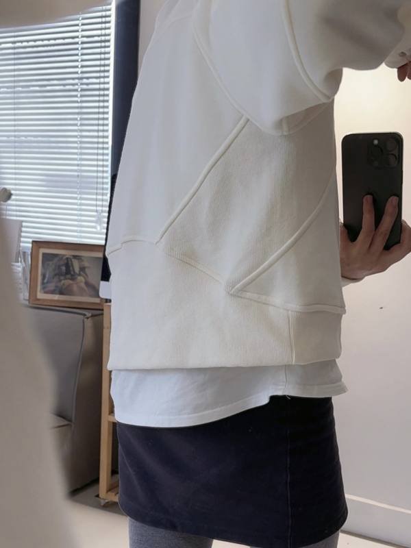 Lululemon Accolade lounge manga larga blanco marfil