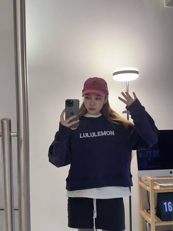 Lululemon manica lunga tutti i giorni blu navy