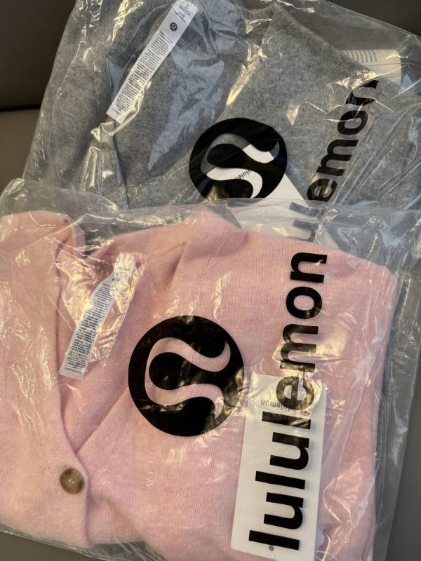 Lululemon rosa lounge a maniche lunghe