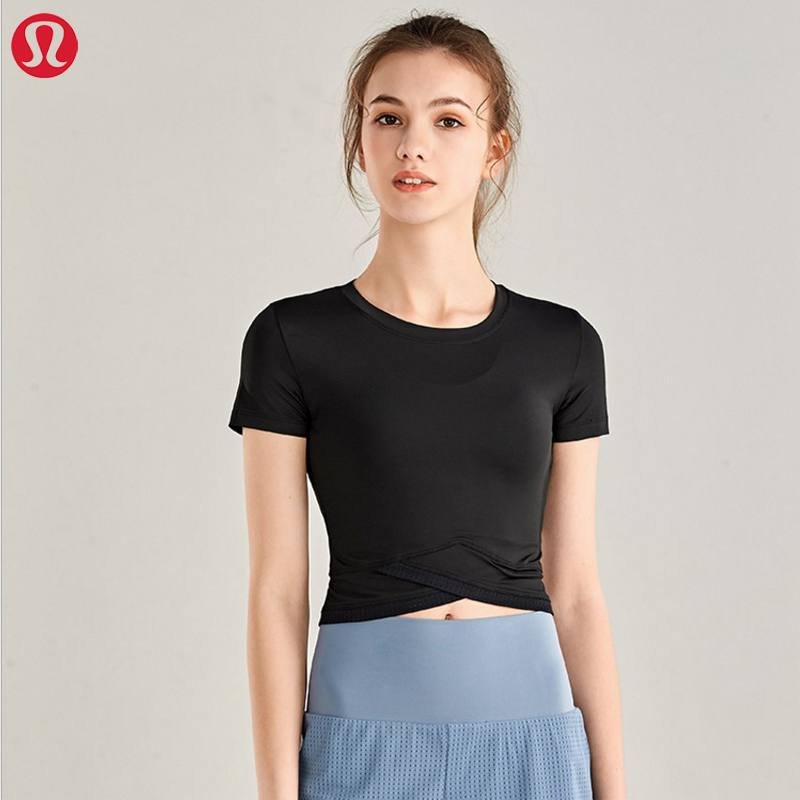 Lululemon camiseta yoga rosa