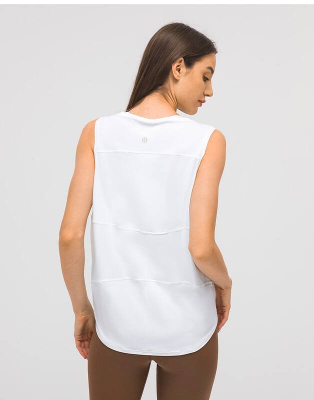 Lululemon Lulu Tank Top canotta allenamento di colore azzurro