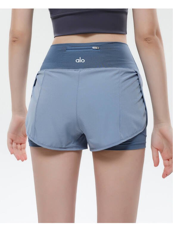 Short Alo run bleu-gris