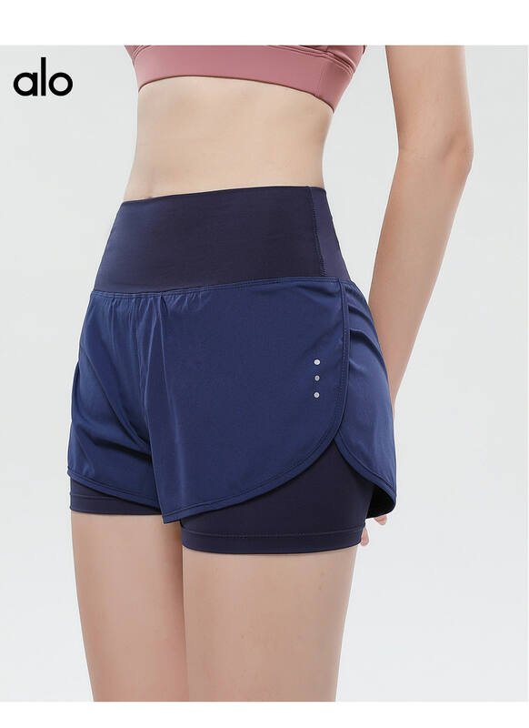 Short Alo run bleu-gris