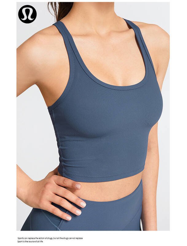 Canotta Lululemon yoga grigio bianco